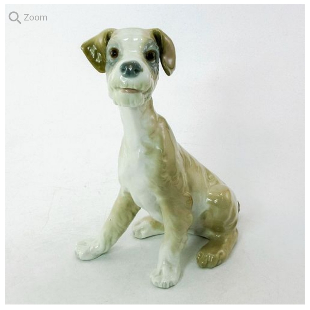 RARE VINTAGE Lladro Porcelain Dog Figurine #4583 🐕